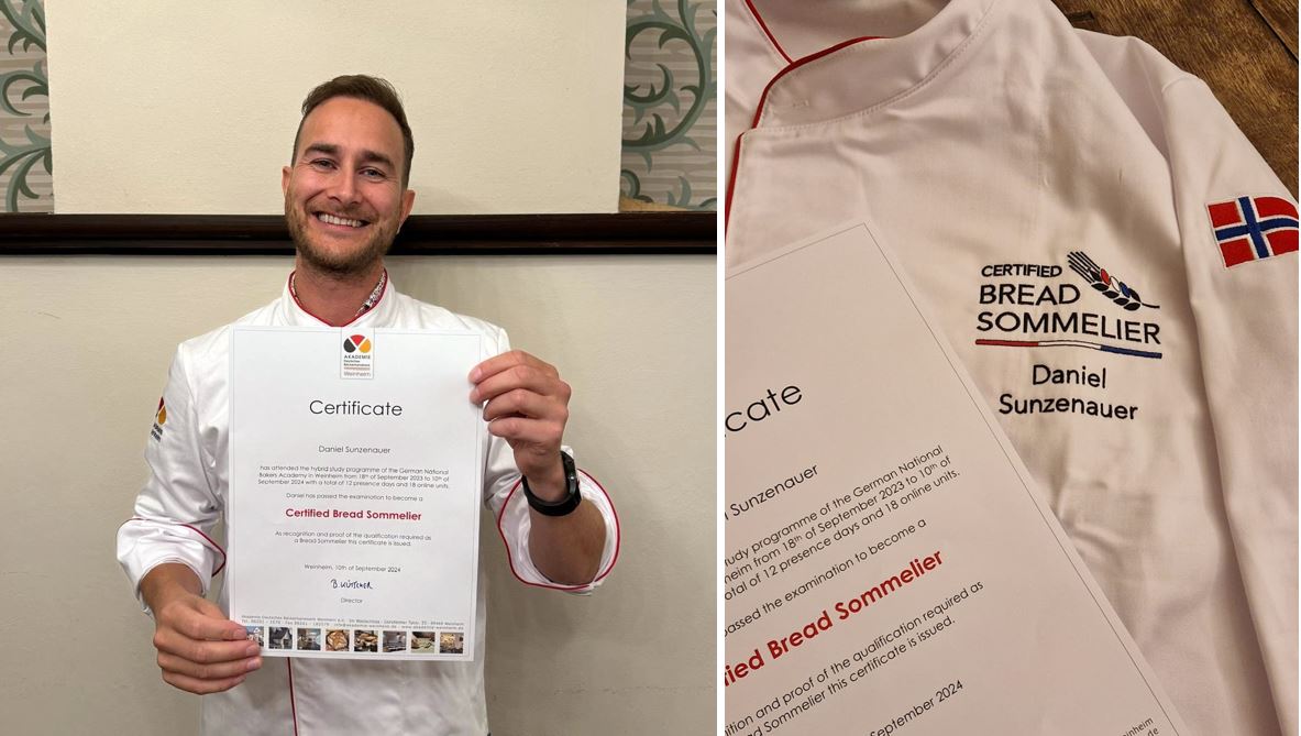 Det synlige beviset: Daniel smilte fra &oslash;re til &oslash;re etter &aring; ha fullf&oslash;rt.