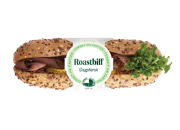 Grov Baguette med Roastbiff