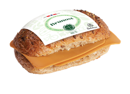 Fiberrundstykke med brunost