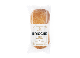 Brioche Burgerbrød sesam 4pk